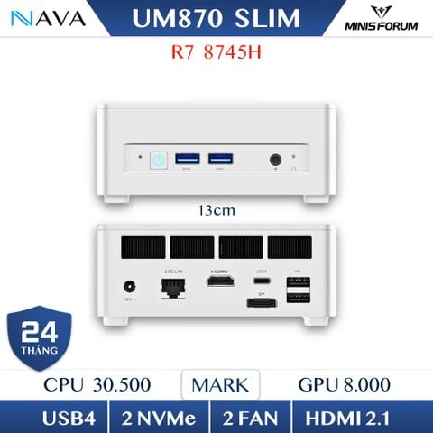Mini PC Minisforum UM870 SLIM - Ryzen 7 8745H