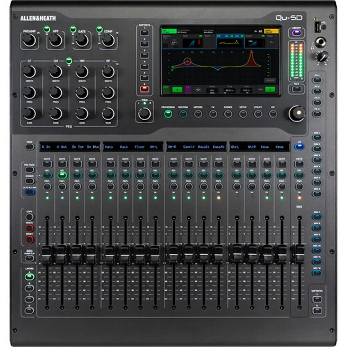 Ảnh minh họa Mixer Allen & Heath Qu-5D (Digital, 36 kênh, Cổng Slink ) 3