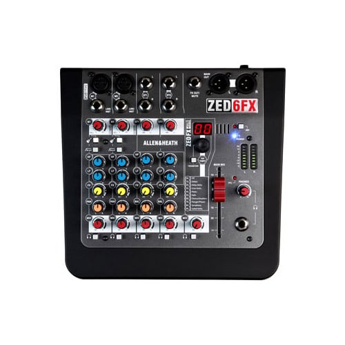 Ảnh minh họa Mixer Allen & Heath ZED-6FX (Mixer Analog, 6 kênh, 2 EQ) 1