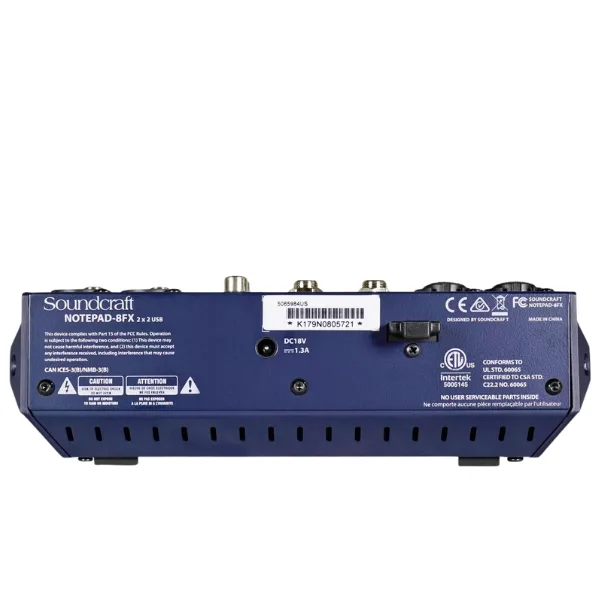 Ảnh minh họa Mixer Analog Soundcraft NOTEPAD 8Fx - Mixer đa năng livestream Karaoke 3