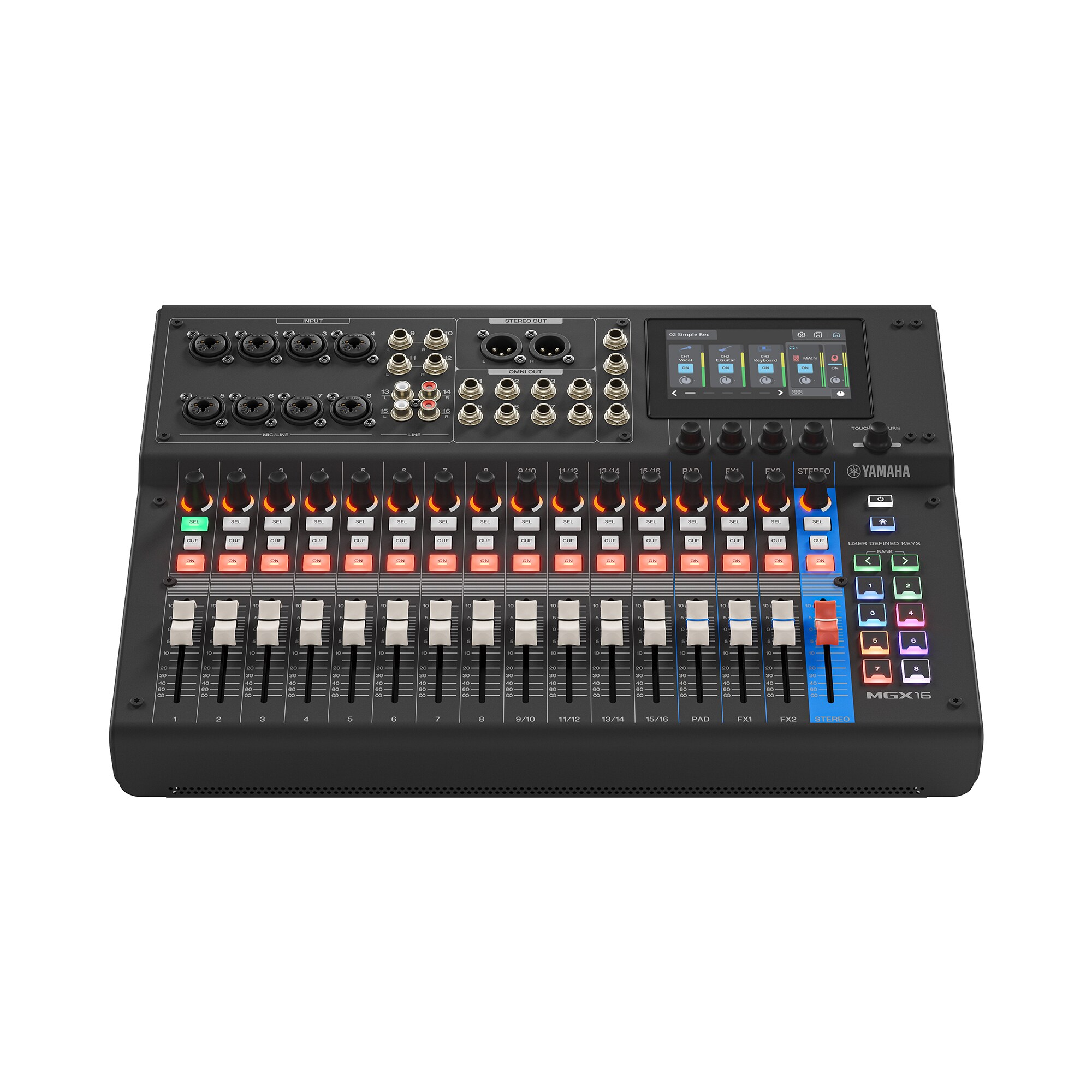 Ảnh minh họa Mixer Analog Yamaha MGX16 W 16 kênh màu trắng 2