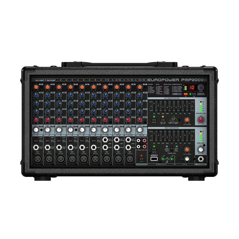 Mixer Behringer PMP2000D, 14 kênh, 2000W