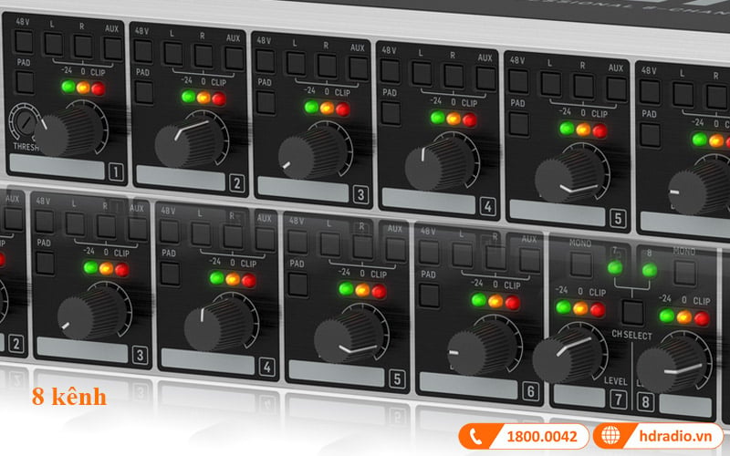 Ảnh minh họa Mixer Behringer ZMX8210 V2 Ultrazone 8 Kênh, 3 Bus 2