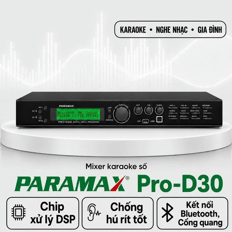 Ảnh minh họa Mixer karaoke số Paramax Pro-D30 1