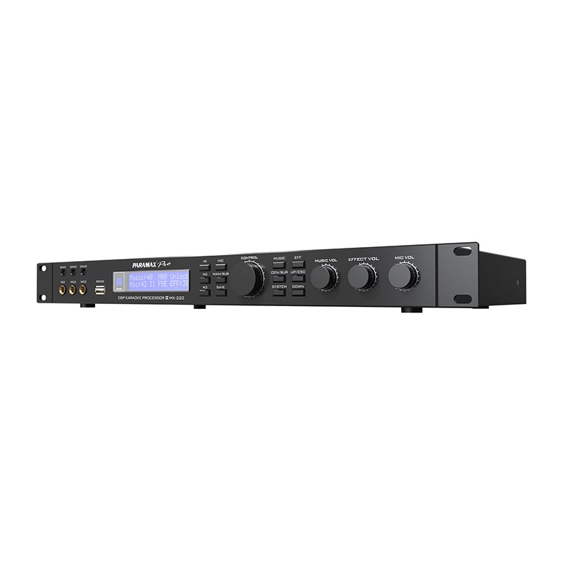 Ảnh minh họa Mixer Paramax MX220, Optical, Chống hú rít, Echo 3