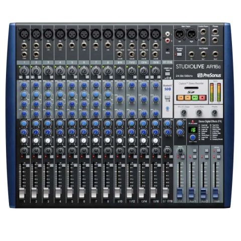 Mixer PreSonus StudioLive AR16C, 18 Kênh, Bluetooth, RCA