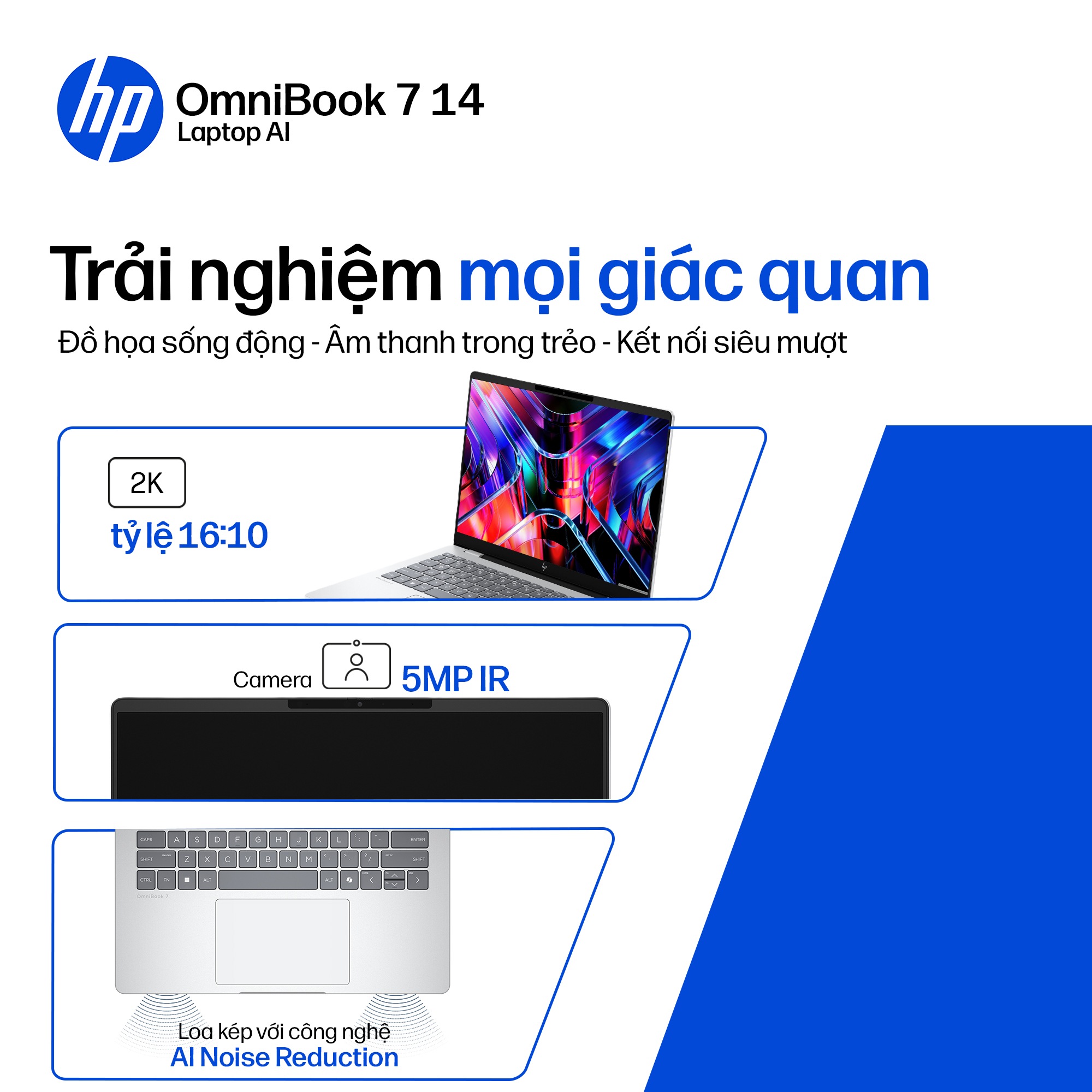 Ảnh minh họa Laptop HP OmniBook 7 14-fr0027TU C1MN1PA (Ultra 7 255U/16GB RAM/512GB SSD/14 2K/Win11&OfficeHS24+365/Bạc) 1