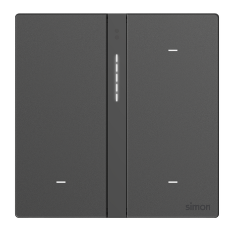 Module công tắc ba Simon M7 Smart 66E803GTY-4D Màu xám Lắp đế vuông