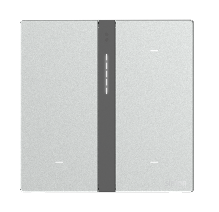 Module công tắc bối cảnh ba Simon M7 Smart màu Bạc 66E8007GTY-4E
