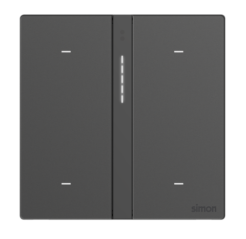 Module công tắc bối cảnh bốn Simon M7 Smart Màu xám 66E8008GTY-4D