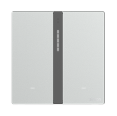  Module công tắc bối cảnh đôi Simon M7 SMart Màu Bạc 66E8006GTY-4E 