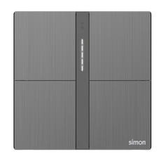  Module công tắc bốn (Metal) màu Xám Simon M7 Smart 66E8004MTY-2B 