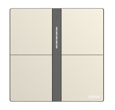Module công tắc bốn Simon M7 Smart (Metal Gold) 66E8004MTY-2C Màu vàng