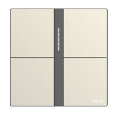  Module công tắc bốn Simon M7 Smart (Metal Gold) 66E8004MTY-2C Màu vàng 