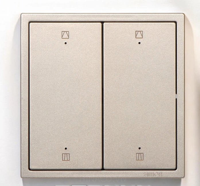 Ảnh minh họa Module Công tắc điều khiển rèm cửa đôi màu Trắng Simon 70E847TY 1