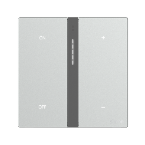 Module công tắc dimer đèn đơn Simon M7 Smart Màu Bạc 66E8015GTY-4E