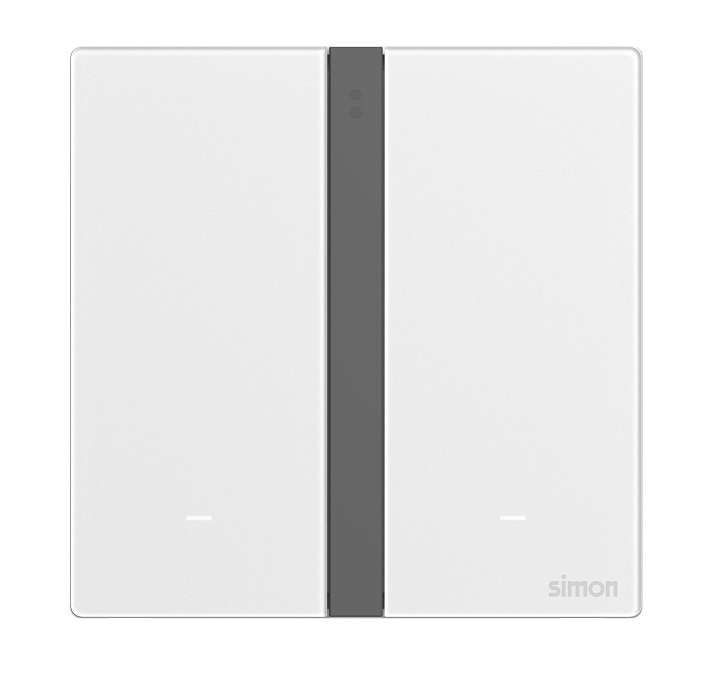 Module công tắc đôi Simon M7 Smart màu trắng 66E8002GTY-4F
