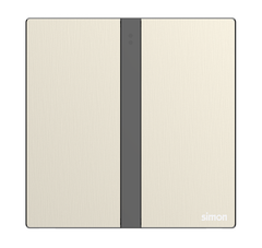  Module công tắc đôi Simon M7 Smart (Metal Gold) 66E8002MTY-2C màu vàng 