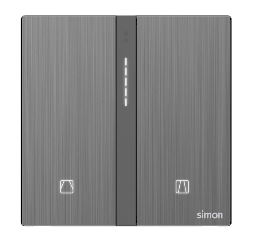 Module công tắc rèm cửa đơn Simon M7 Smart 66E8013-2B Màu xám