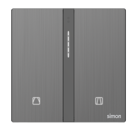 Module công tắc rèm cửa đơn Simon M7 Smart 66E8013-2B Màu xám