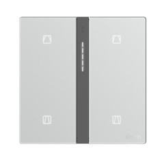  Module công tắc rèm đôi Simon M7 Smart màu Bạc 66E8014GTY-4E 