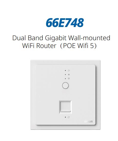 Ảnh minh họa Module ổ cắm tường Phát WIFI POE wifi 5 màu Trắng Simon M7 66E748 2