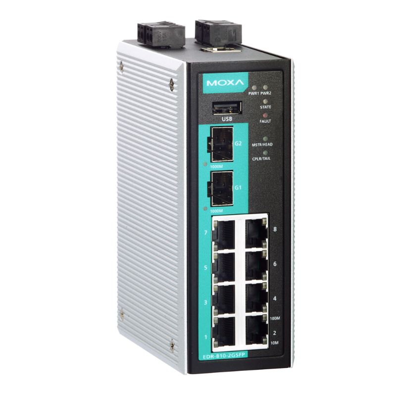 Moxa EDR-810-VPN-2GSFP-T, Bộ định tuyến bảo mật công nghiệp