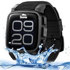  SNOPOW W1S Black – Đồng hồ thông minh IP68, WiFi, Camera 2.0MP, GPS 