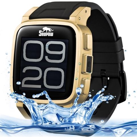 SNOPOW W1S Gold – Đồng hồ thông minh IP68, WiFi, Camera 2.0MP, GPS