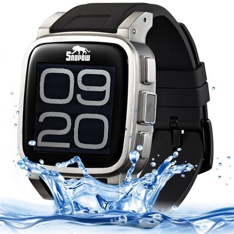 SNOPOW W1S Silver – Đồng hồ thông minh IP68, WiFi, Camera 2.0MP, GPS