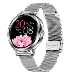  MK20 Steel Strap Silver – Đồng hồ thông minh màn hình IPS 1.09 inch, IP67, đa chức năng 