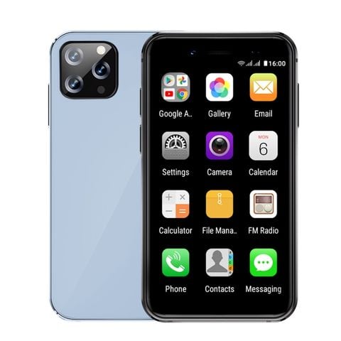 Điện thoại thẻ thông minh mini SOYES i14 Xanh Dương – 2GB+32GB, Ship cùng ngày