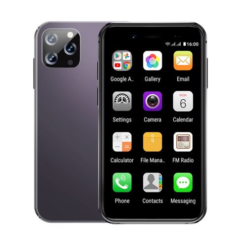 Điện thoại thẻ thông minh mini SOYES i14 Tím – 2GB+32GB, Ship cùng ngày