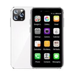 Điện thoại thẻ thông minh mini SOYES i14 Trắng – 2GB+32GB, Ship cùng ngày 