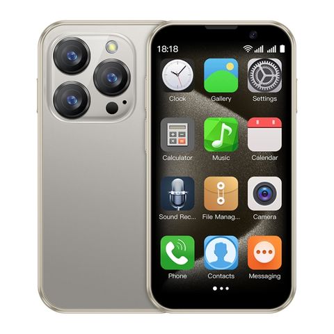 Điện thoại mini SOYES XS18 Pro Vàng – 2GB+16GB, 3.0 inch, Android 9.0, Dual SIM