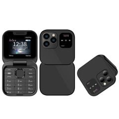 Điện thoại nắp gập mini SERVO i16 Pro Đen – 1,77 inch, 2 SIM, Bluetooth & FM 
