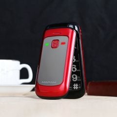  Điện thoại lật Mafam F138 Đỏ – 2.4 inch, phím lớn, Dual SIM, SOS, Magic Voice 