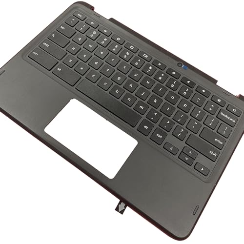 Ảnh minh họa Thay Vỏ Laptop Dell Chromebook 3100 2in1 Laptop Upper Top Cover Case Palmrest Keyboard Assembly Part with-Camera 0WFYT5 WFYT5 Replacement for Zin 1