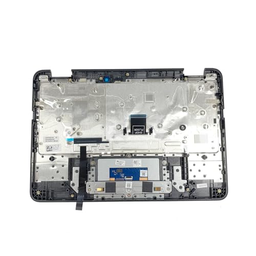 Ảnh minh họa Thay Vỏ Laptop Dell Chromebook 3100 2in1 Laptop Upper Top Cover Case Palmrest Keyboard Assembly Part with-Camera 0WFYT5 WFYT5 Replacement for Zin 2