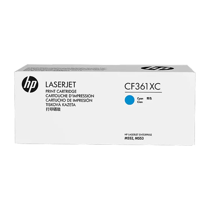 Mực in HP 508X High Yield Cyan Contract Original (CF361XC)