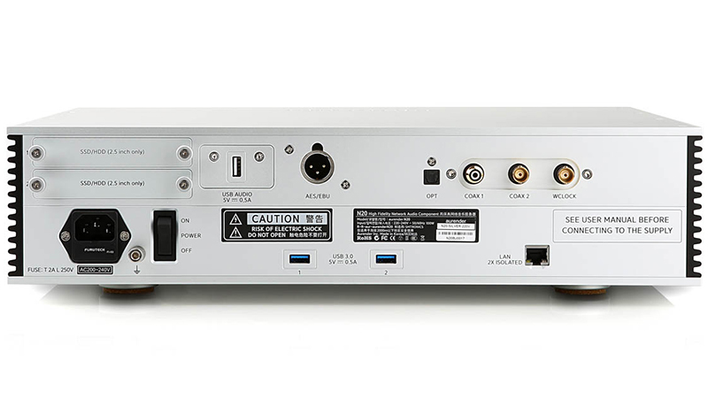 Ảnh minh họa Music Server Aurender N20, Hỗ trợ quản lý nhạc số, LAN 1