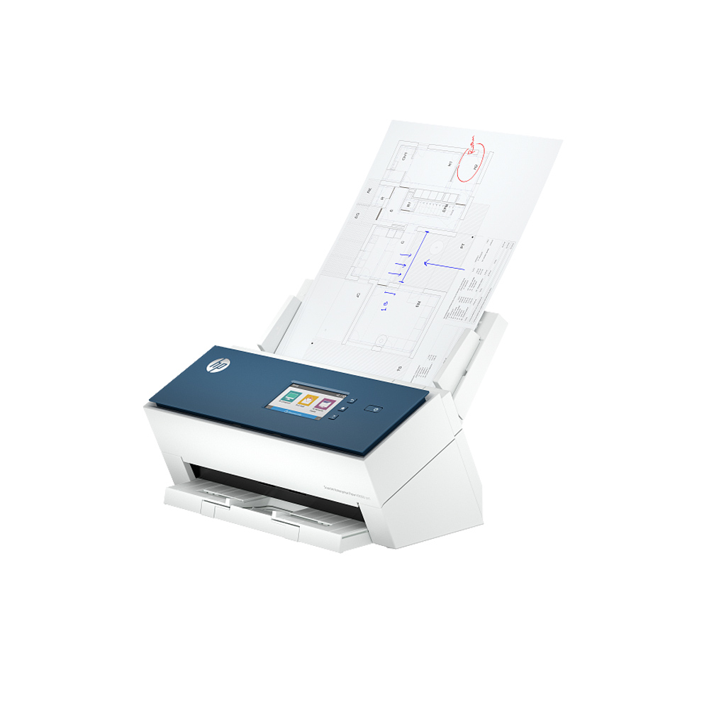 Ảnh minh họa Máy scan HP ScanJet Enterprise Flow N9000sn1 (8Q4W1A) (Scan đảo mặt | ADF | Bảng điều khiển cảm ứng điện trở 10,9 cm | A4 | A5 | USB | LAN) 1