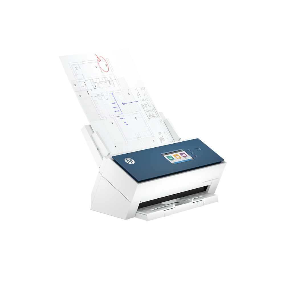 Ảnh minh họa Máy scan HP ScanJet Enterprise Flow N9000sn1 (8Q4W1A) (Scan đảo mặt | ADF | Bảng điều khiển cảm ứng điện trở 10,9 cm | A4 | A5 | USB | LAN) 2