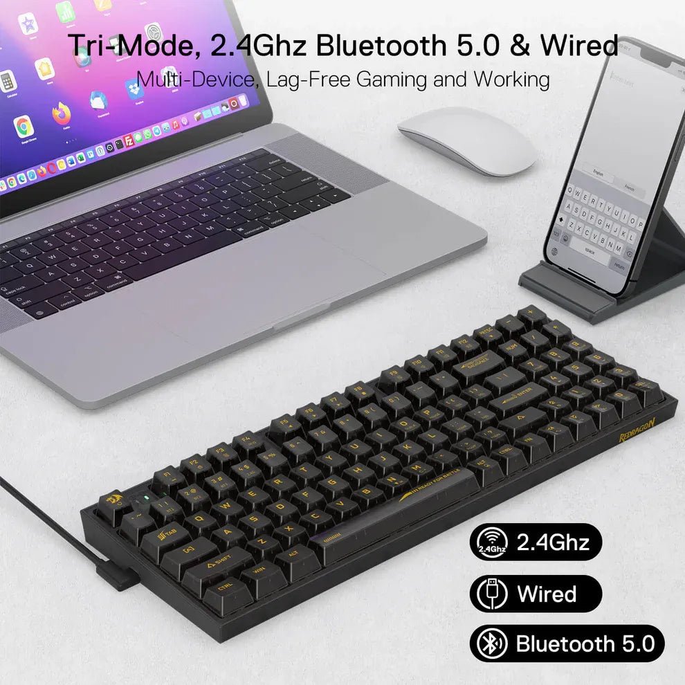 Ảnh minh họa Bàn phím cơ chơi game không dây 94 phím Redragon Irelia Pro – Thay nóng, Kết nối ba chế độ, Switch tuyến tính tùy chỉnh 2