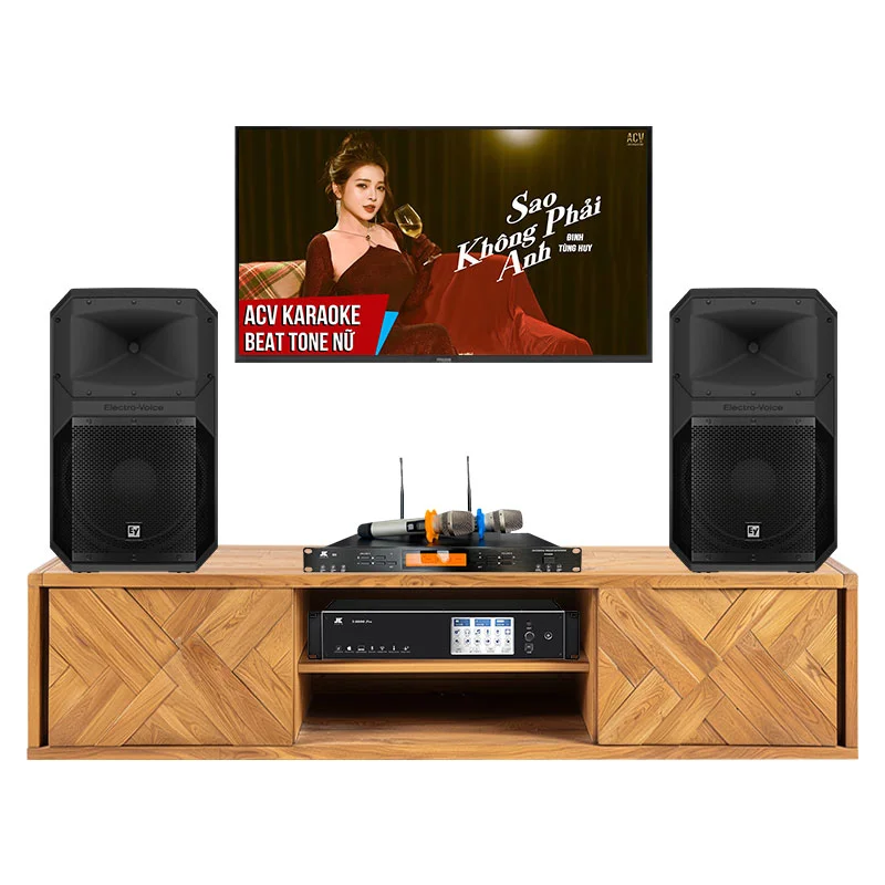 Dàn karaoke gia đình KGD103 (Electro voice Eviva 15P, JKaudio X9900 Pro, B9)
