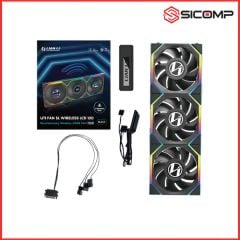  Fan Case LIAN LI UNI FAN TL WIRELESS LCD 120 - BLACK - NGƯỢC/ XUÔI 