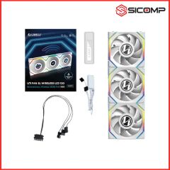  Fan Case Lian Li Uni Fan Tl Wireless Lcd 120 - White - Ngược/ Xuôi 