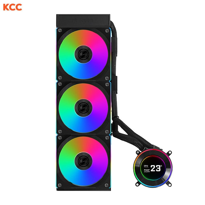 Ảnh minh họa Tản Nhiệt Nước LianLi HydroShift II LCD 360TL Wireless (GHS2LCD36TB) - Đen 1