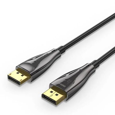 Vention Optical DP Male to Male HD Cable 8K 15M Black Zinc Alloy Type