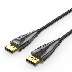  Vention Optical DP Male to Male HD Cable 8K 15M Black Zinc Alloy Type 